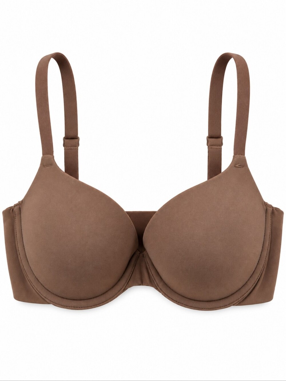 SKIMS Fits Everybody Cocoa Brown T-Shirt Bra 34C